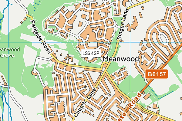 LS6 4SP map - OS VectorMap District (Ordnance Survey)