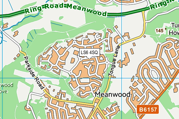 LS6 4SQ map - OS VectorMap District (Ordnance Survey)