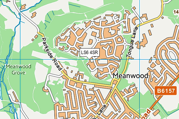 LS6 4SR map - OS VectorMap District (Ordnance Survey)