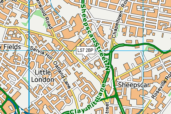 Map of SPT LEEDS LTD at district scale