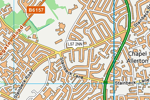LS7 2NN map - OS VectorMap District (Ordnance Survey)
