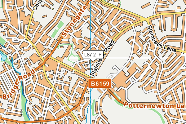 LS7 2TP map - OS VectorMap District (Ordnance Survey)