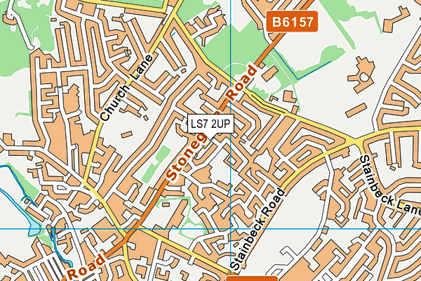 LS7 2UP map - OS VectorMap District (Ordnance Survey)