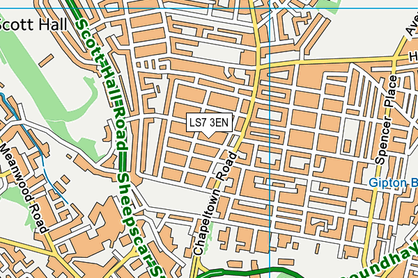 LS7 3EN map - OS VectorMap District (Ordnance Survey)