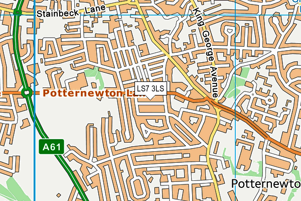 LS7 3LS map - OS VectorMap District (Ordnance Survey)