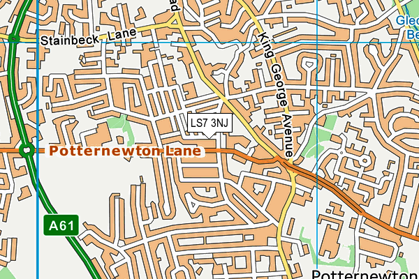 LS7 3NJ map - OS VectorMap District (Ordnance Survey)