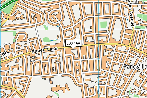 Gym Pro Ltd (Closed) map (LS8 1AA) - OS VectorMap District (Ordnance Survey)