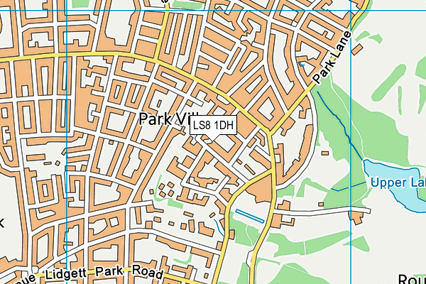 LS8 1DH map - OS VectorMap District (Ordnance Survey)