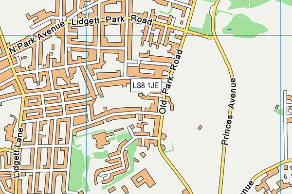 Map of HORSFORTH (OAKWOOD COURT) MANAGEMENT COMPANY LIMITED at district scale