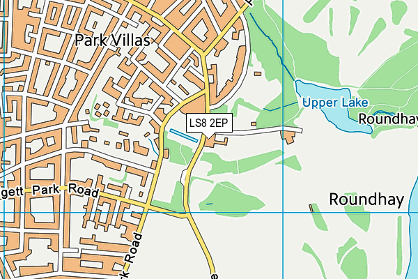 LS8 2EP map - OS VectorMap District (Ordnance Survey)