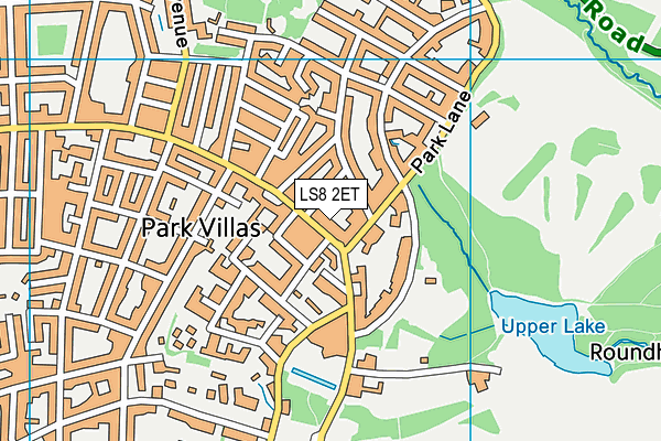 LS8 2ET map - OS VectorMap District (Ordnance Survey)