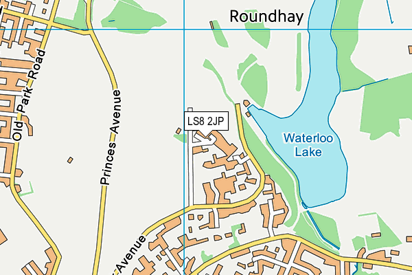 LS8 2JP map - OS VectorMap District (Ordnance Survey)