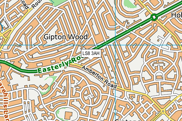 LS8 3AH map - OS VectorMap District (Ordnance Survey)