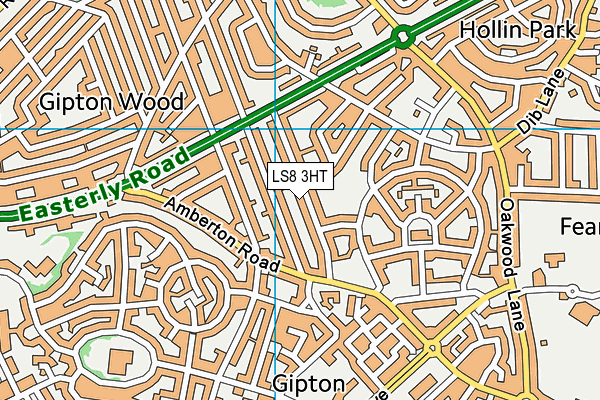 LS8 3HT map - OS VectorMap District (Ordnance Survey)