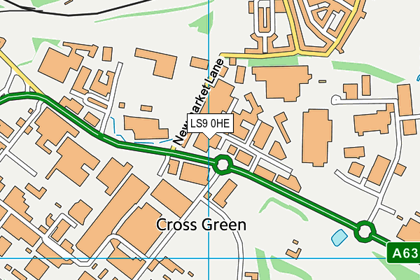 LS9 0HE map - OS VectorMap District (Ordnance Survey)