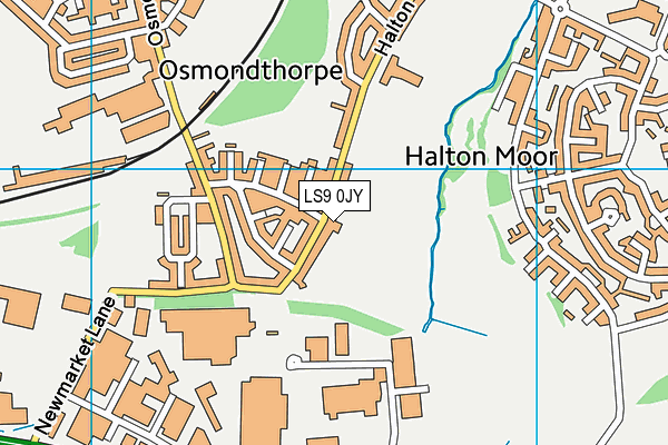 Meadowfield Primary School map (LS9 0JY) - OS VectorMap District (Ordnance Survey)