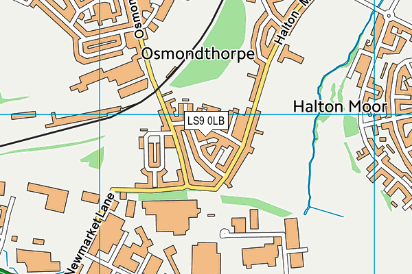 LS9 0LB map - OS VectorMap District (Ordnance Survey)