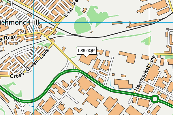 LS9 0QP map - OS VectorMap District (Ordnance Survey)