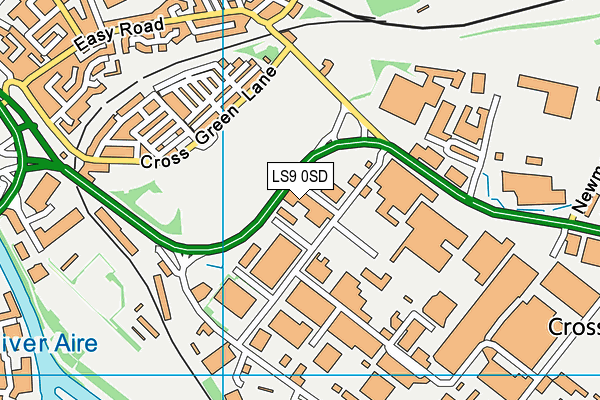 LS9 0SD map - OS VectorMap District (Ordnance Survey)