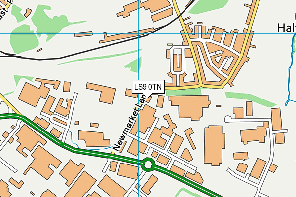 LS9 0TN map - OS VectorMap District (Ordnance Survey)