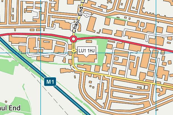 LU1 1HJ map - OS VectorMap District (Ordnance Survey)