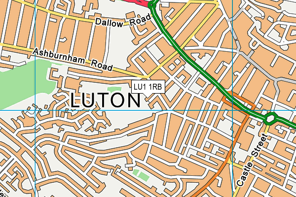 Rothesay Nursery School map (LU1 1RB) - OS VectorMap District (Ordnance Survey)