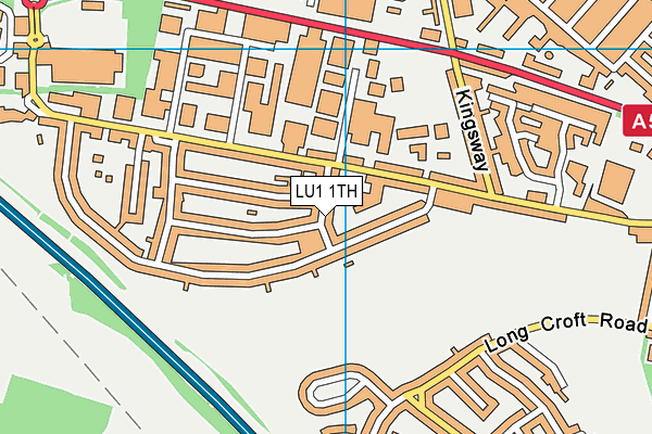 LU1 1TH map - OS VectorMap District (Ordnance Survey)