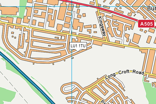 LU1 1TU map - OS VectorMap District (Ordnance Survey)