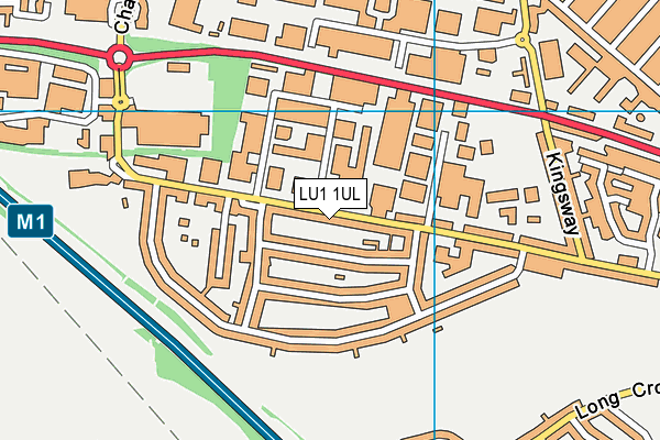 LU1 1UL map - OS VectorMap District (Ordnance Survey)