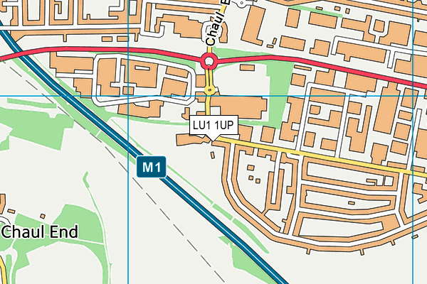 LU1 1UP map - OS VectorMap District (Ordnance Survey)