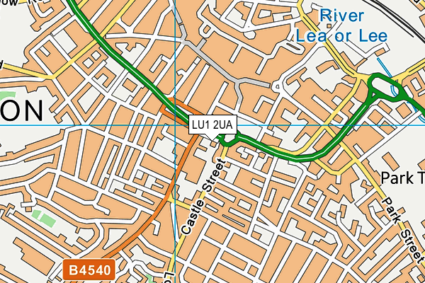 LU1 2UA map - OS VectorMap District (Ordnance Survey)