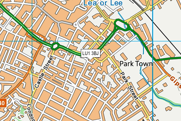 LU1 3BJ map - OS VectorMap District (Ordnance Survey)