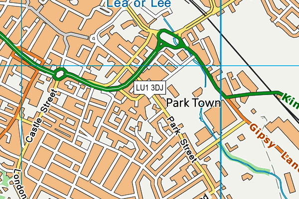 LU1 3DJ map - OS VectorMap District (Ordnance Survey)