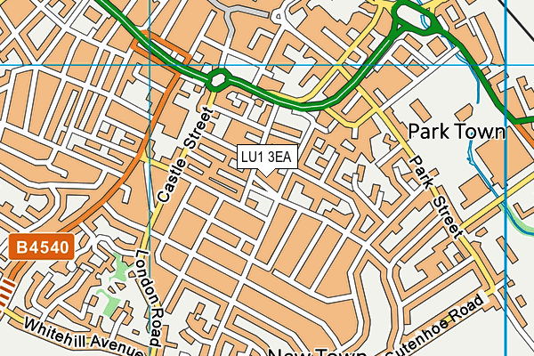 LU1 3EA map - OS VectorMap District (Ordnance Survey)