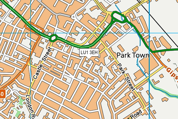 LU1 3EH map - OS VectorMap District (Ordnance Survey)