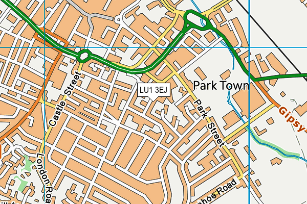 LU1 3EJ map - OS VectorMap District (Ordnance Survey)