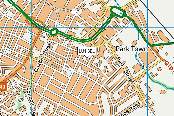 LU1 3EL map - OS VectorMap District (Ordnance Survey)