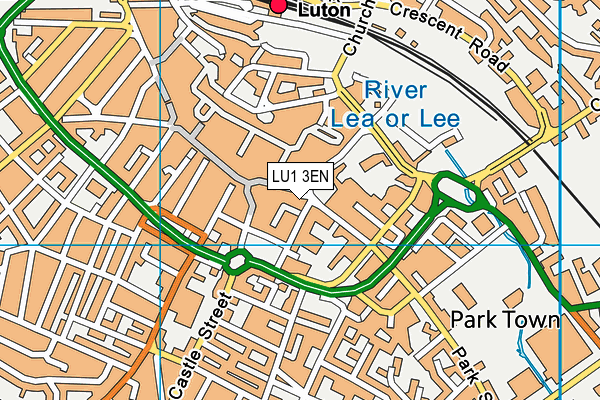 LU1 3EN map - OS VectorMap District (Ordnance Survey)