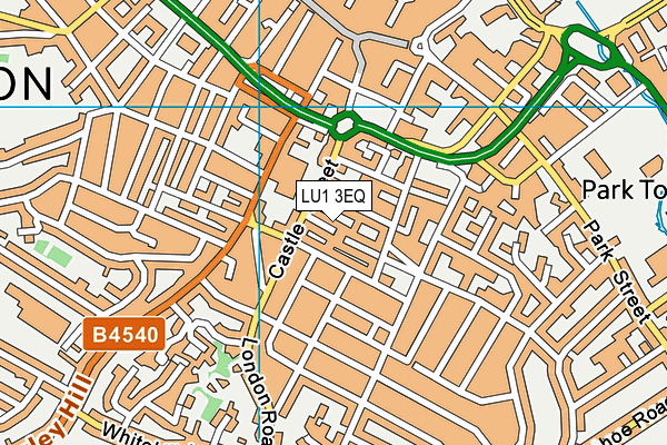 LU1 3EQ map - OS VectorMap District (Ordnance Survey)