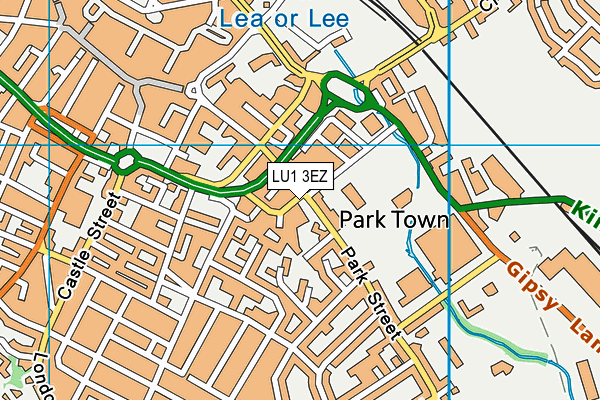 LU1 3EZ map - OS VectorMap District (Ordnance Survey)