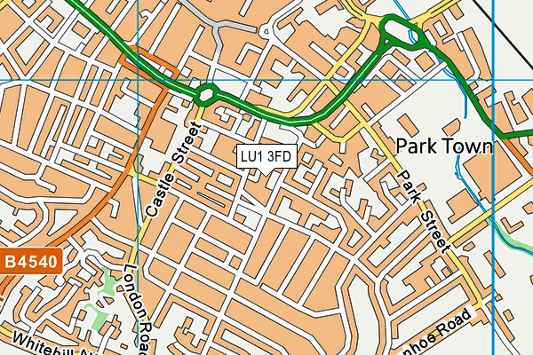 LU1 3FD map - OS VectorMap District (Ordnance Survey)