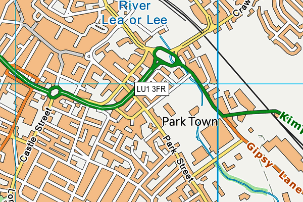 LU1 3FR map - OS VectorMap District (Ordnance Survey)