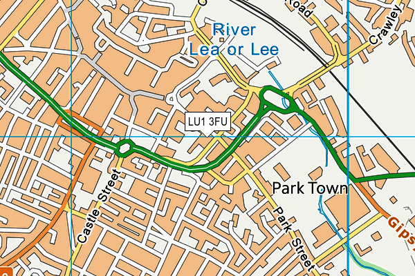 LU1 3FU map - OS VectorMap District (Ordnance Survey)