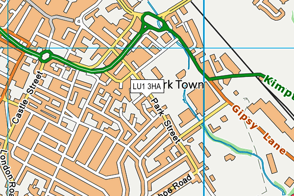 LU1 3HA map - OS VectorMap District (Ordnance Survey)