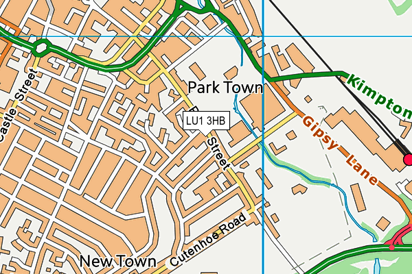 LU1 3HB map - OS VectorMap District (Ordnance Survey)