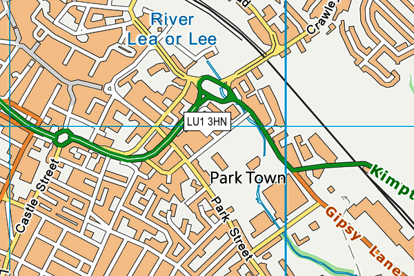 LU1 3HN map - OS VectorMap District (Ordnance Survey)