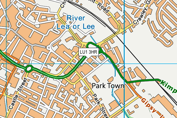 LU1 3HR map - OS VectorMap District (Ordnance Survey)