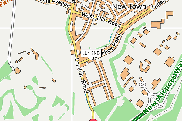 LU1 3ND map - OS VectorMap District (Ordnance Survey)