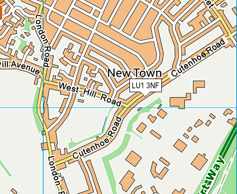 LU1 3NF map - OS VectorMap District (Ordnance Survey)