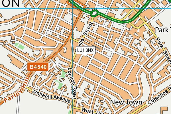 LU1 3NX map - OS VectorMap District (Ordnance Survey)